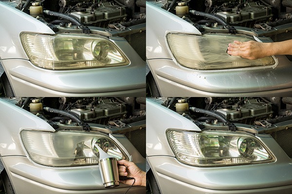 Kit Restauration Phares Voiture BeamRevive – Émulsion Nettoyante Anti-Oxydation – Rendre Les Phares Jaunis Clair Comme Neuf – 2 Flacons